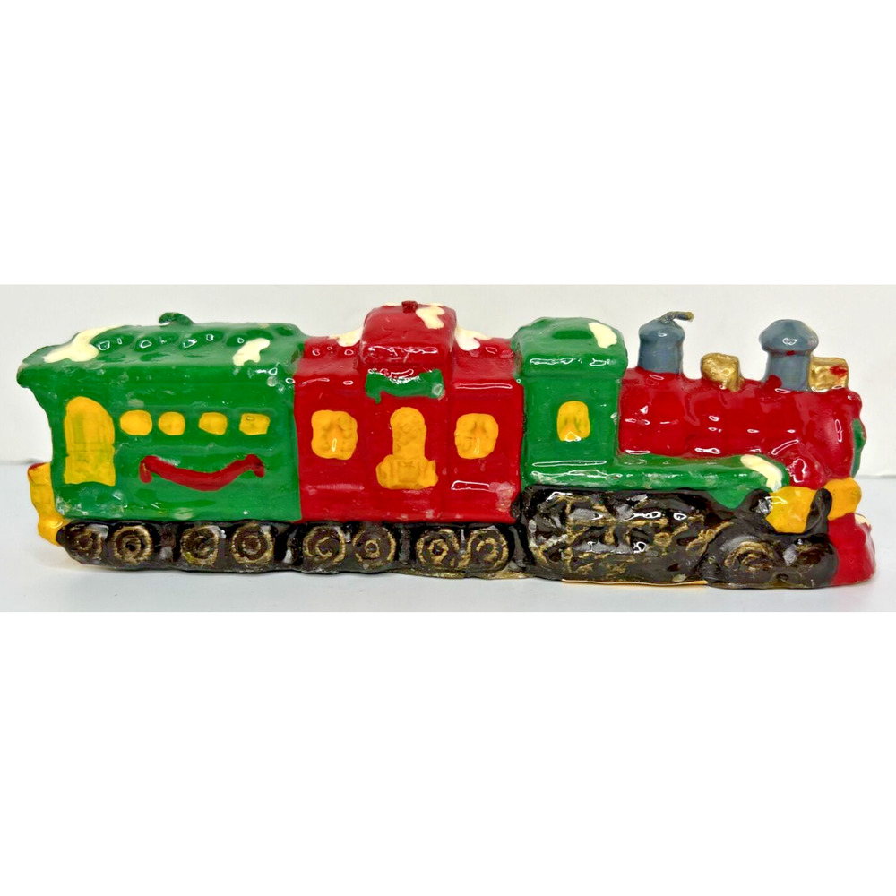 Vintage Christmas Train Candle 7.5" SKU H617